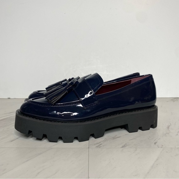 Sarto Franco Sarto Balinna Blue Patent Platform Loafer 7M - Picture 15 of 15